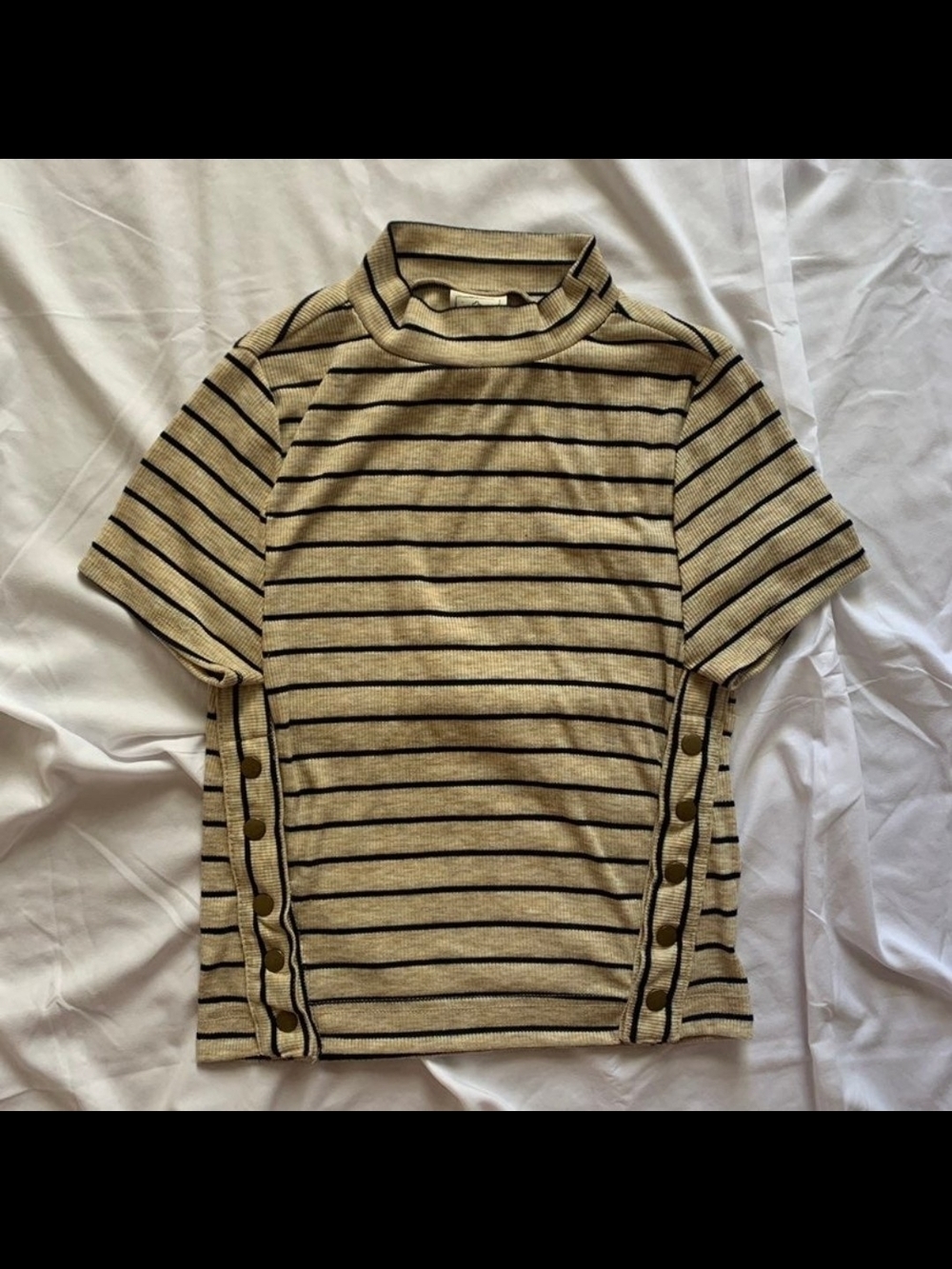 We The Free Striped Crop Tee